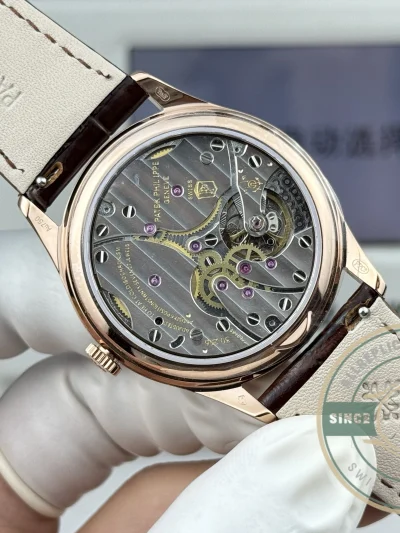 Replica Patek Philippe Calatrava 6196P-003 38mm Rose Gold, White Dial - Best Quality Replica Watch