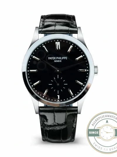Replica Patek Philippe Calatrava 6196P-003 38mm White Gold, Black Dial - Factory Super Clone Watch