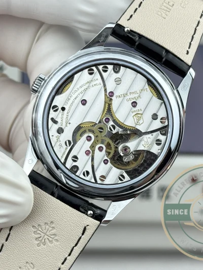 Replica Patek Philippe Calatrava 6196P-003 38mm White Gold, Black Dial - Swiss Movement Replica Watch