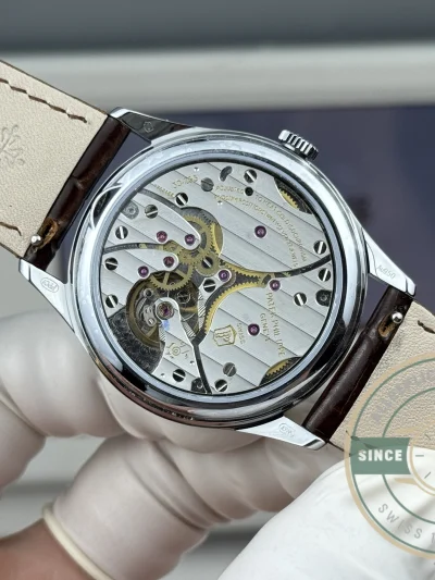 Replica Patek Philippe Calatrava 6196P-003 38mm White Gold, Black Dial - Top-Tier Swiss Replica Watch