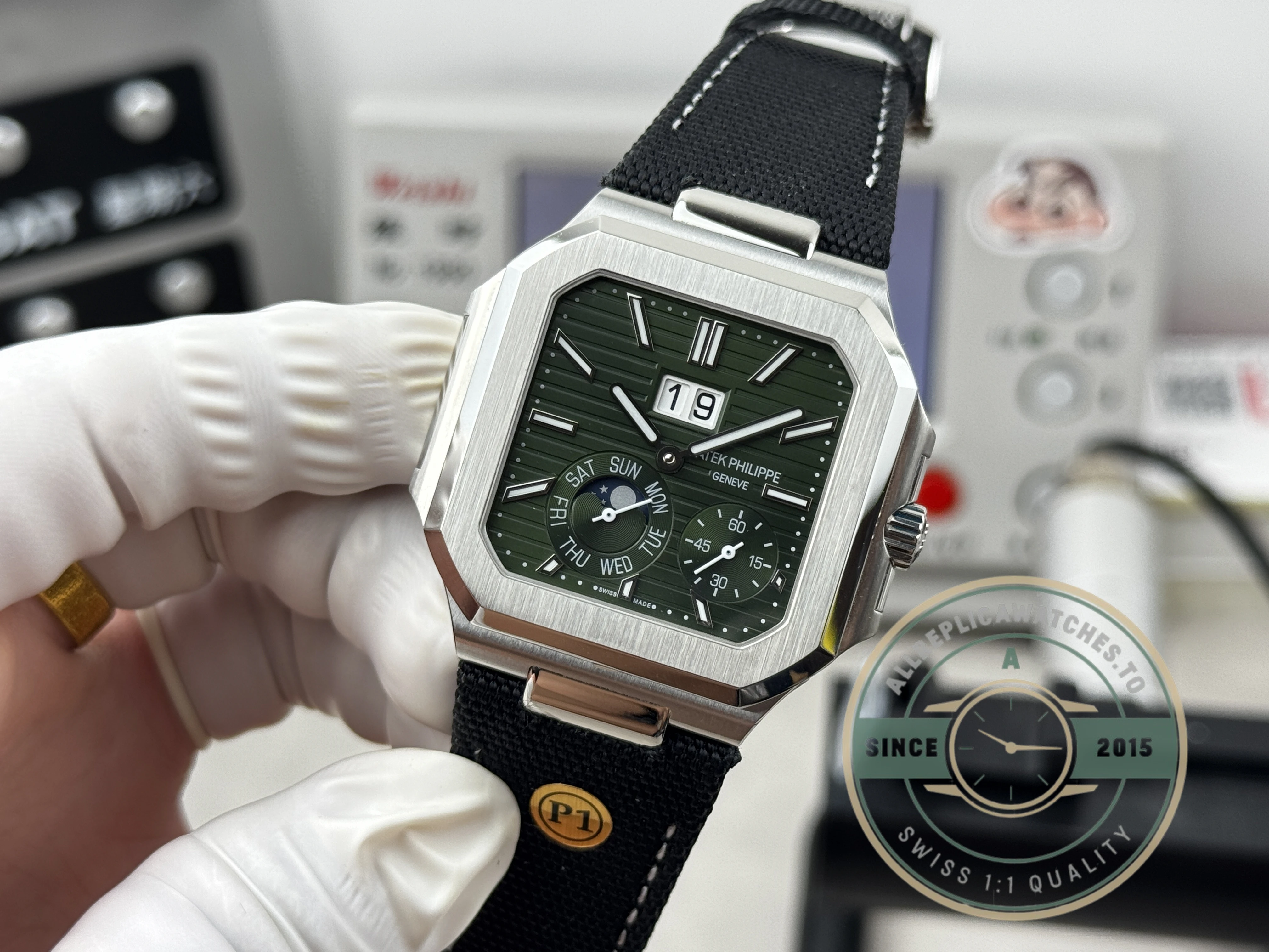 Replica Patek Philippe Cubitus 5822P-002 Green Dial - 1:1 Swiss Replica Watch