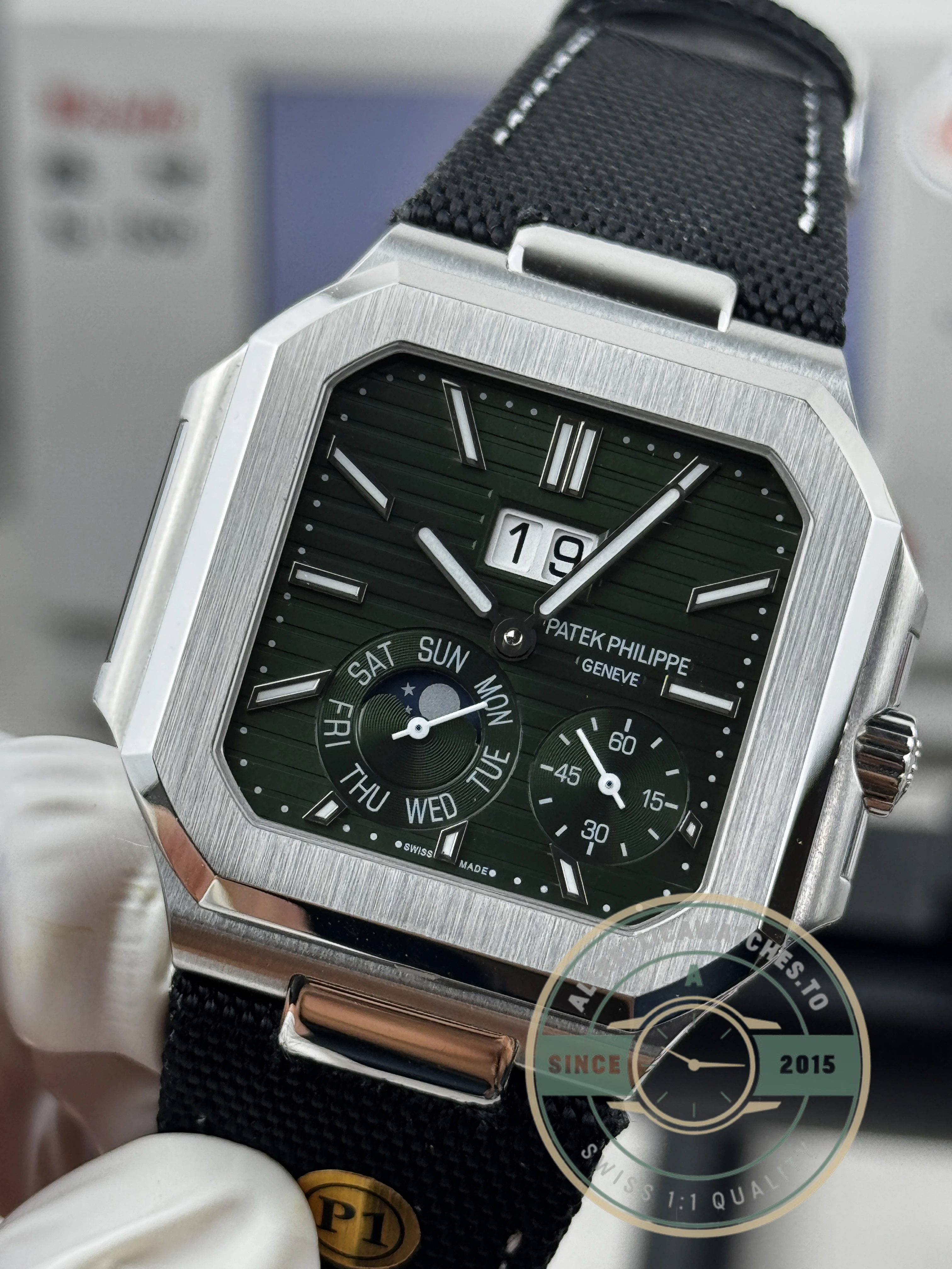 Replica Patek Philippe Cubitus 5822P-002 Green Dial - Affordable Luxury Replica Timepiece