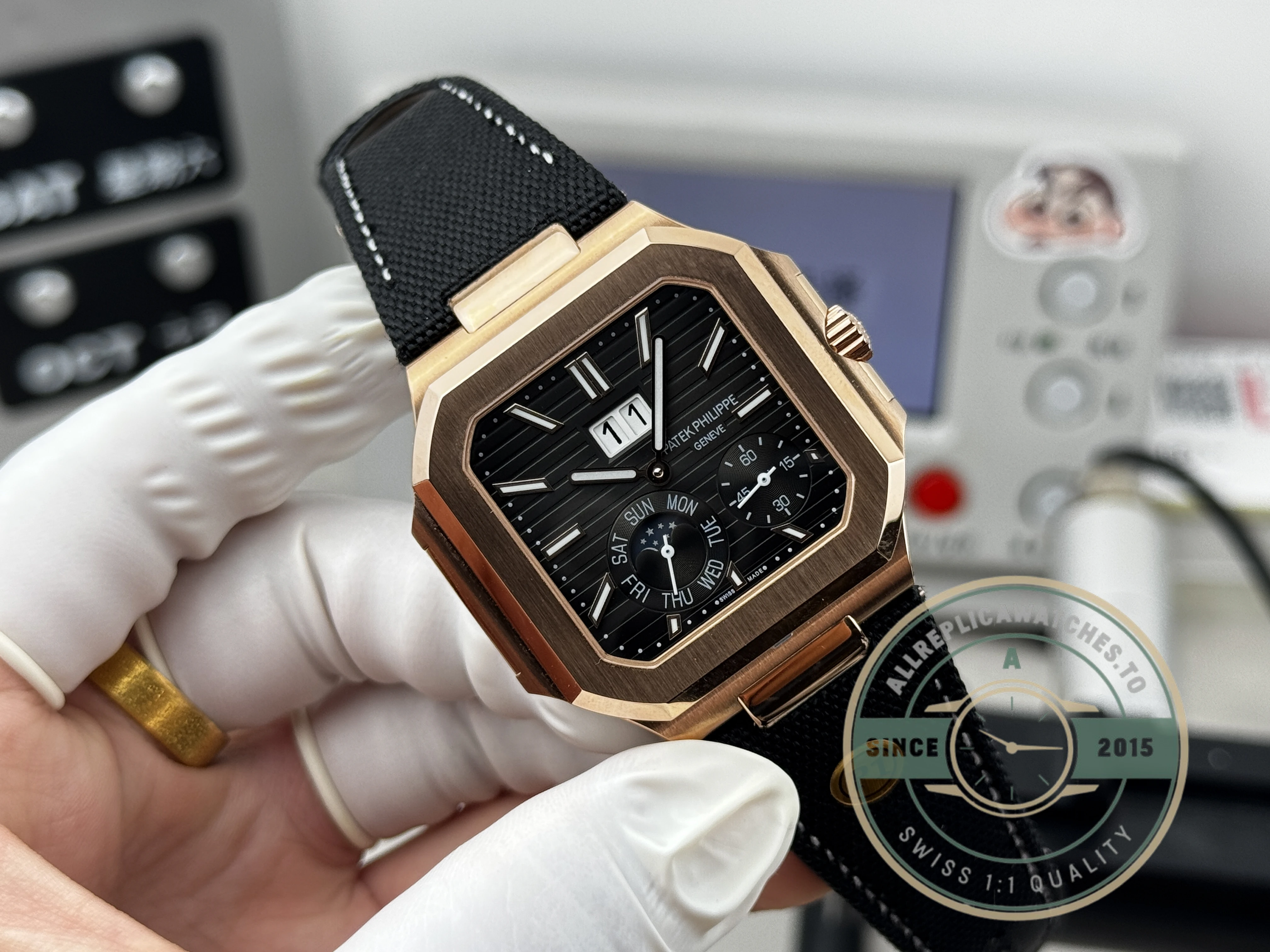 Replica Patek Philippe Cubitus 5822P-004 Black Dial - Premium Super Clone Watch