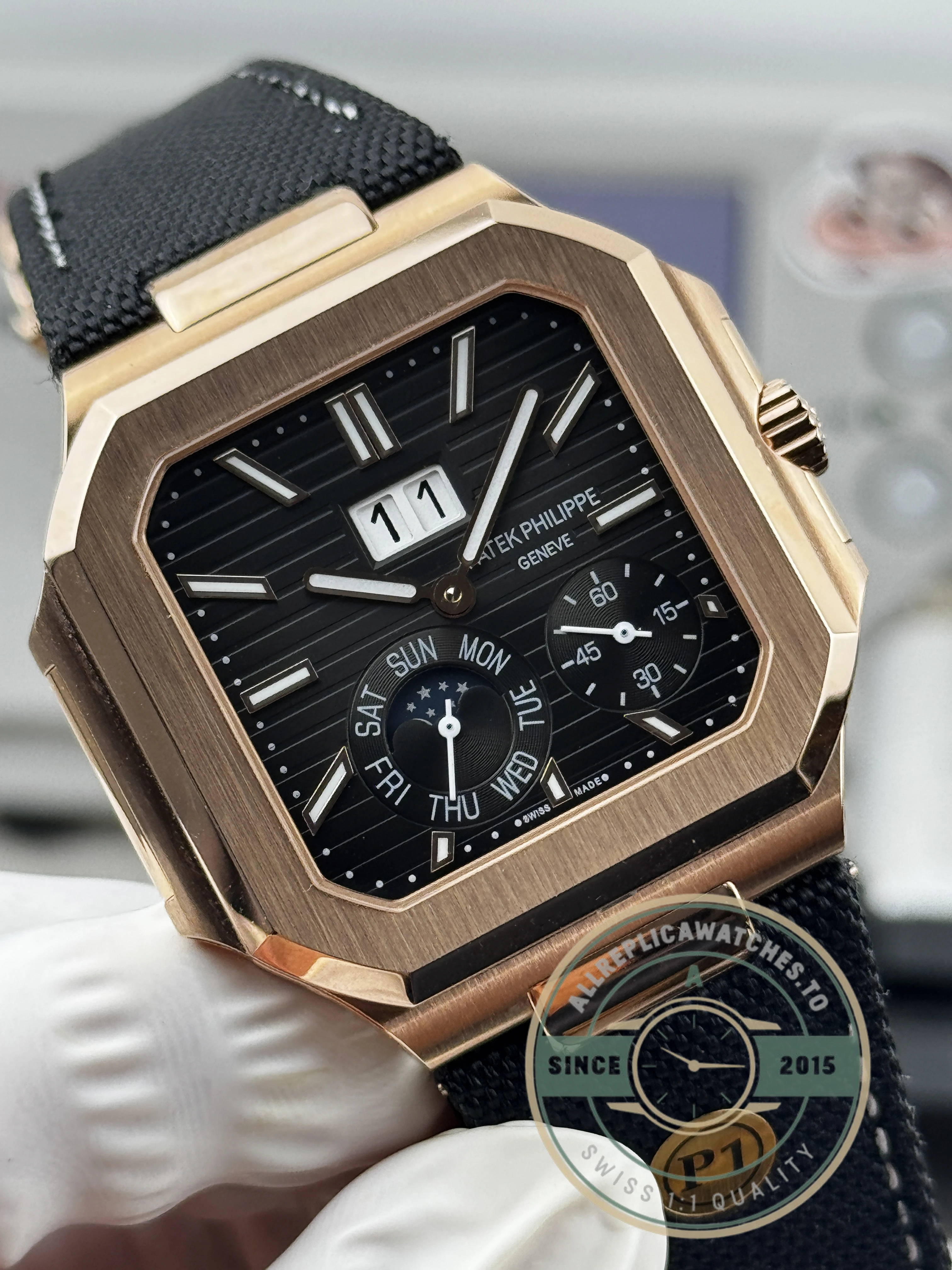Replica Patek Philippe Cubitus 5822P-004 Black Dial - High-Grade Replica Watch