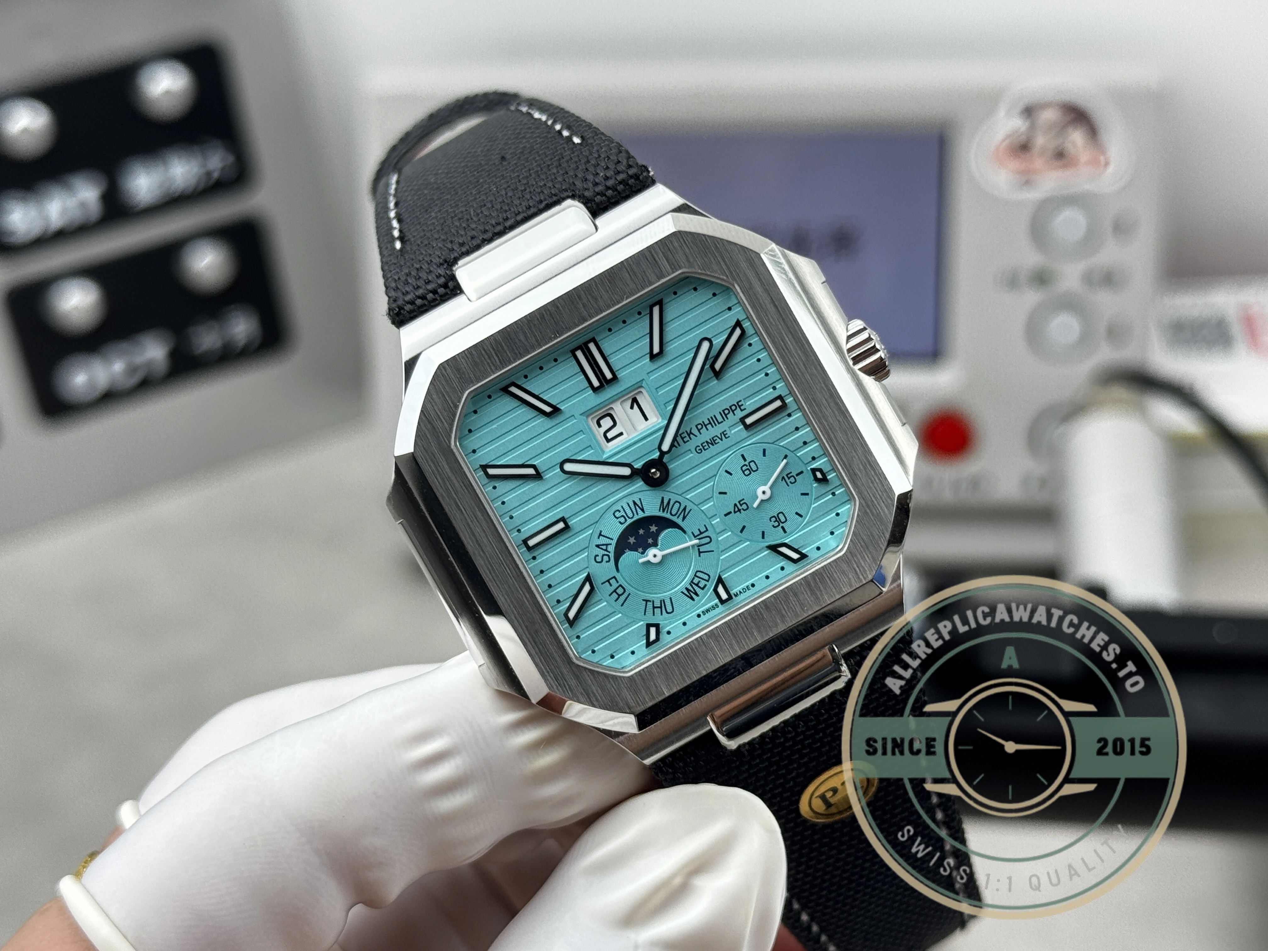 Replica Patek Philippe Cubitus 5822P-006 Tiffany Dial - Swiss Movement Replica Watch