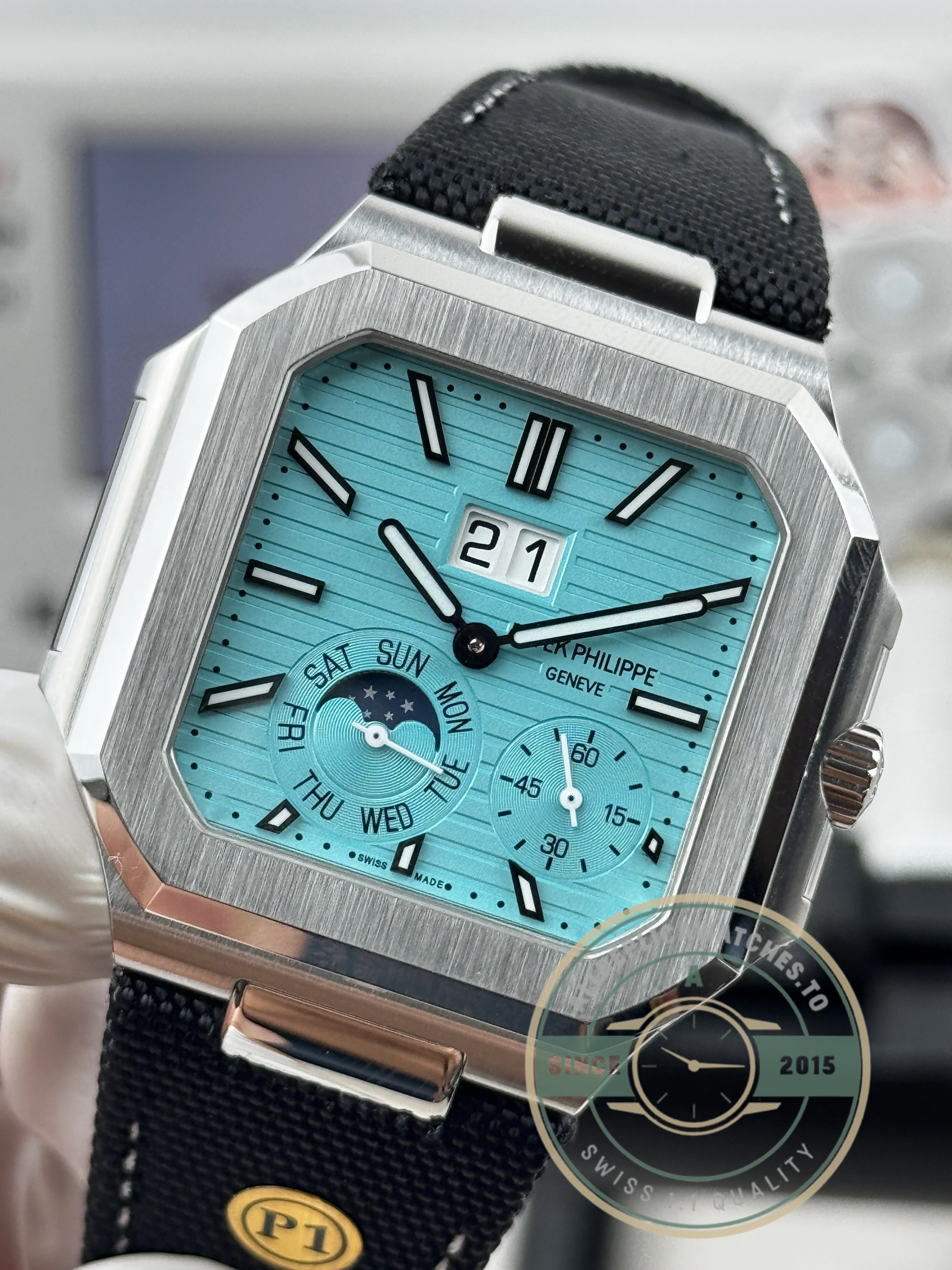 Replica Patek Philippe Cubitus 5822P-006 Tiffany Dial - Swiss Movement Replica Watch