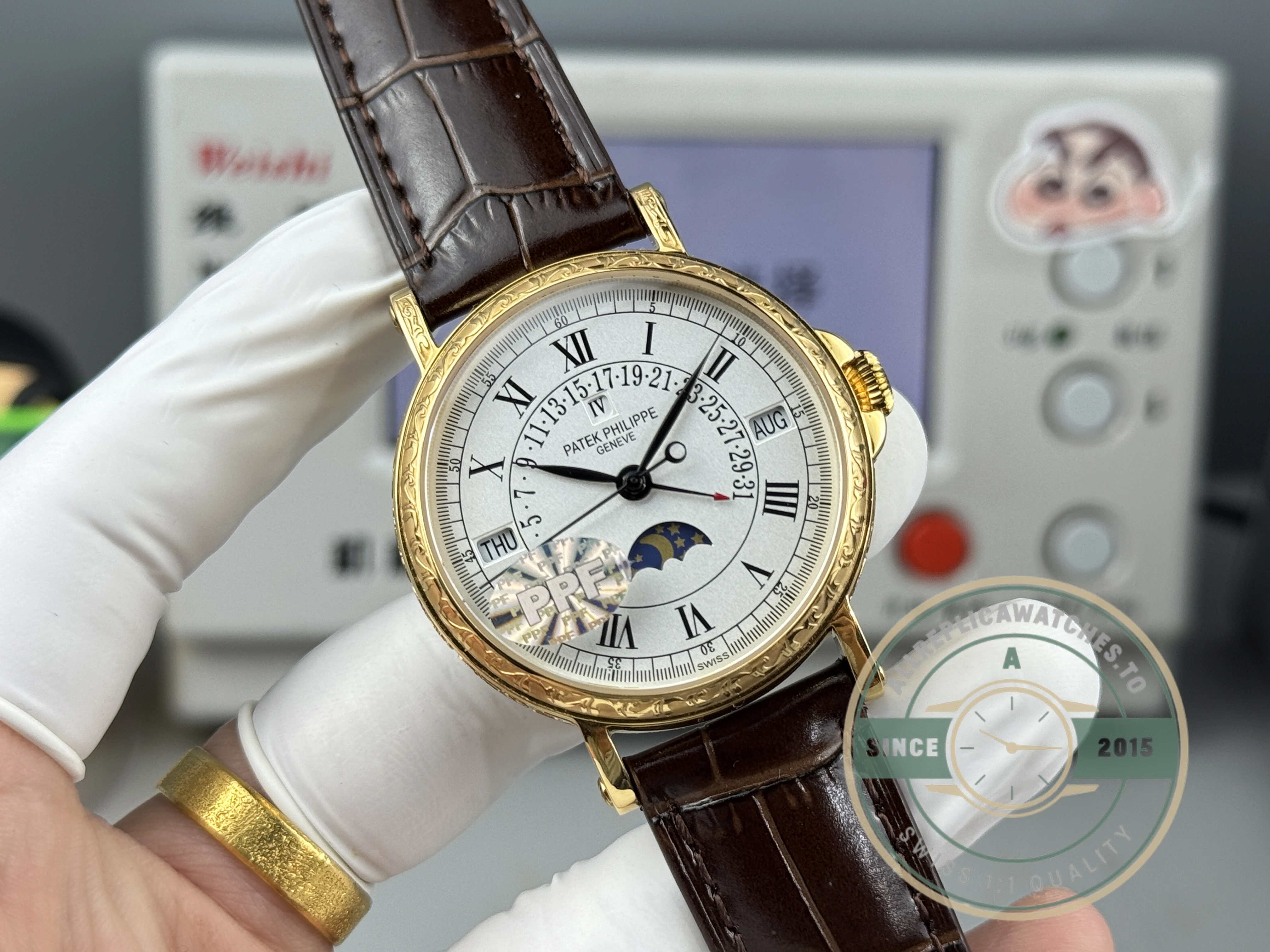 Replica Patek Philippe Grand Complication 5159 Yellow Gold Perpetual Calendar - Luxury Replica Watch