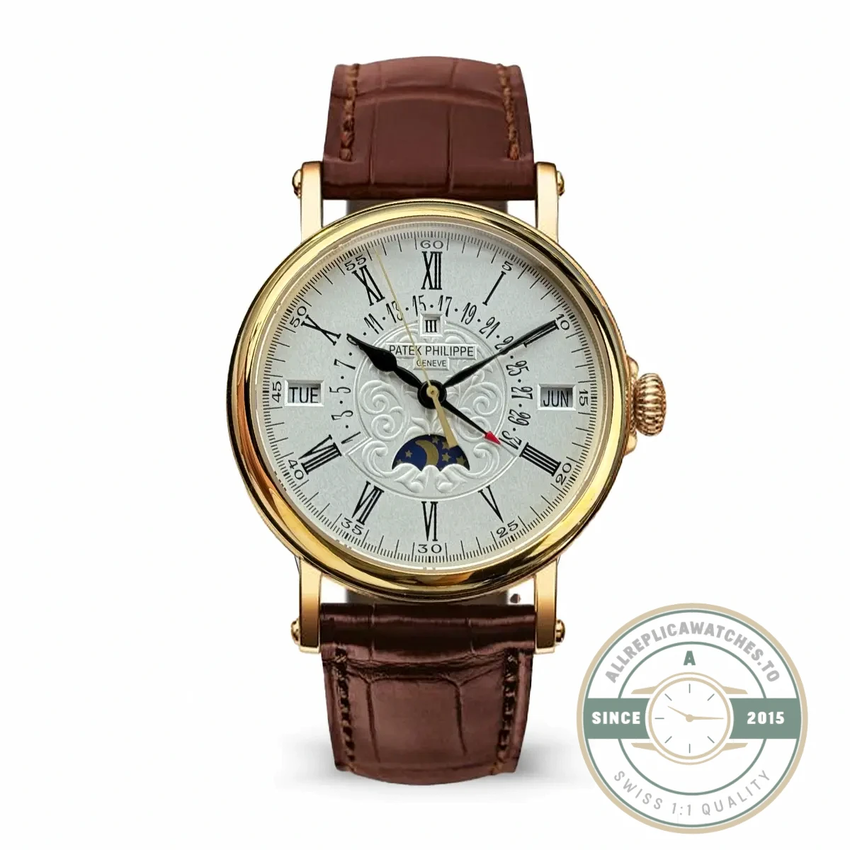 Replica Patek Philippe Grand Complication 5159 Yellow Gold Perpetual Calendar - Swiss-Made Clone Watch