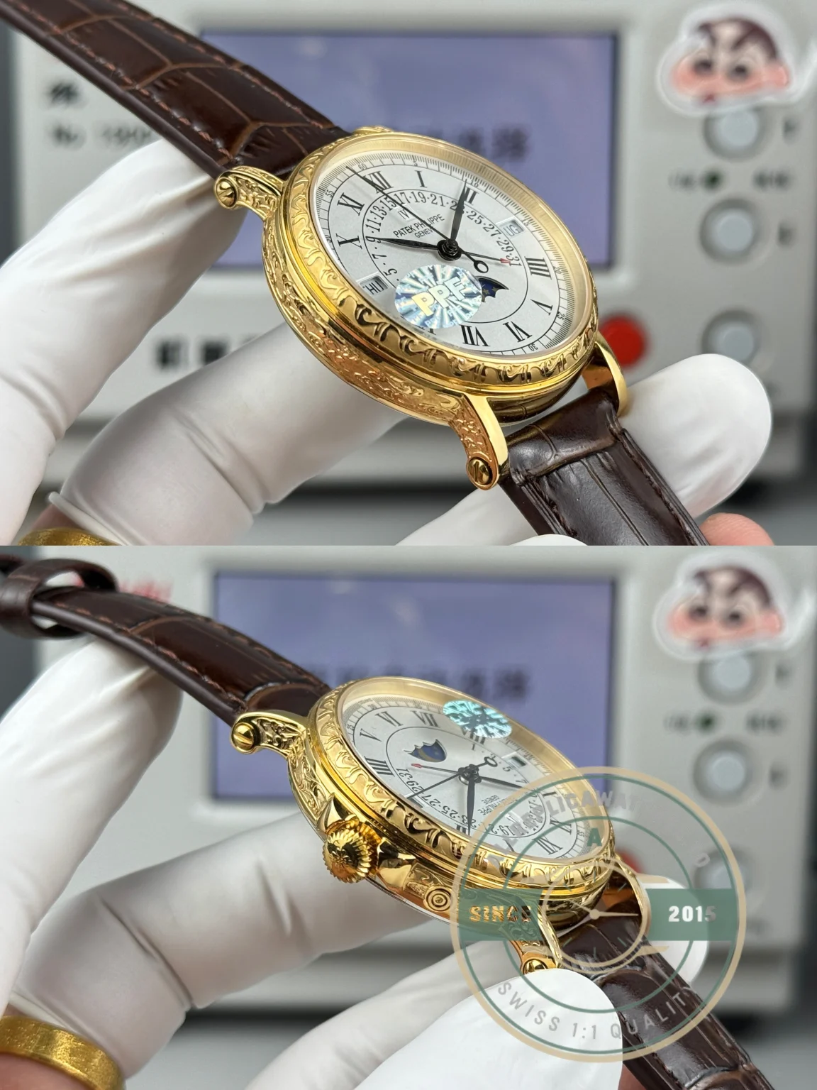 Replica Patek Philippe Grand Complication 5159 Yellow Gold Perpetual Calendar - Budget Luxury Replica Watch