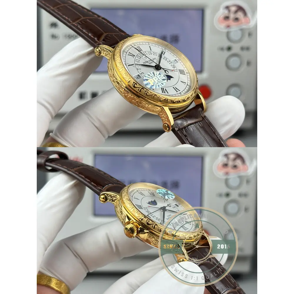 Replica Patek Philippe Grand Complication 5159 Yellow Gold Perpetual Calendar - Budget Luxury Replica Watch