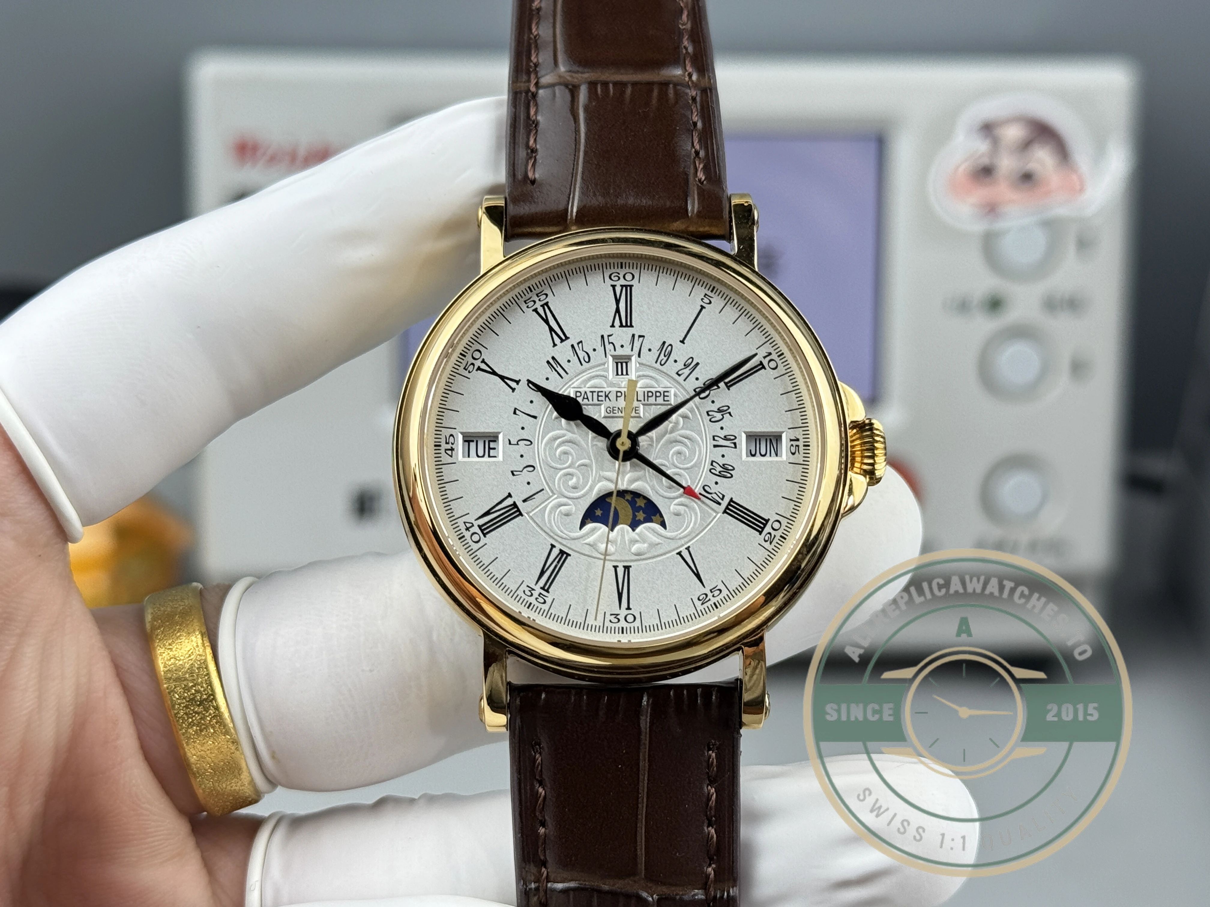 Replica Patek Philippe Grand Complication 5159 Yellow Gold Perpetual Calendar - Affordable Luxury Replica Timepiece