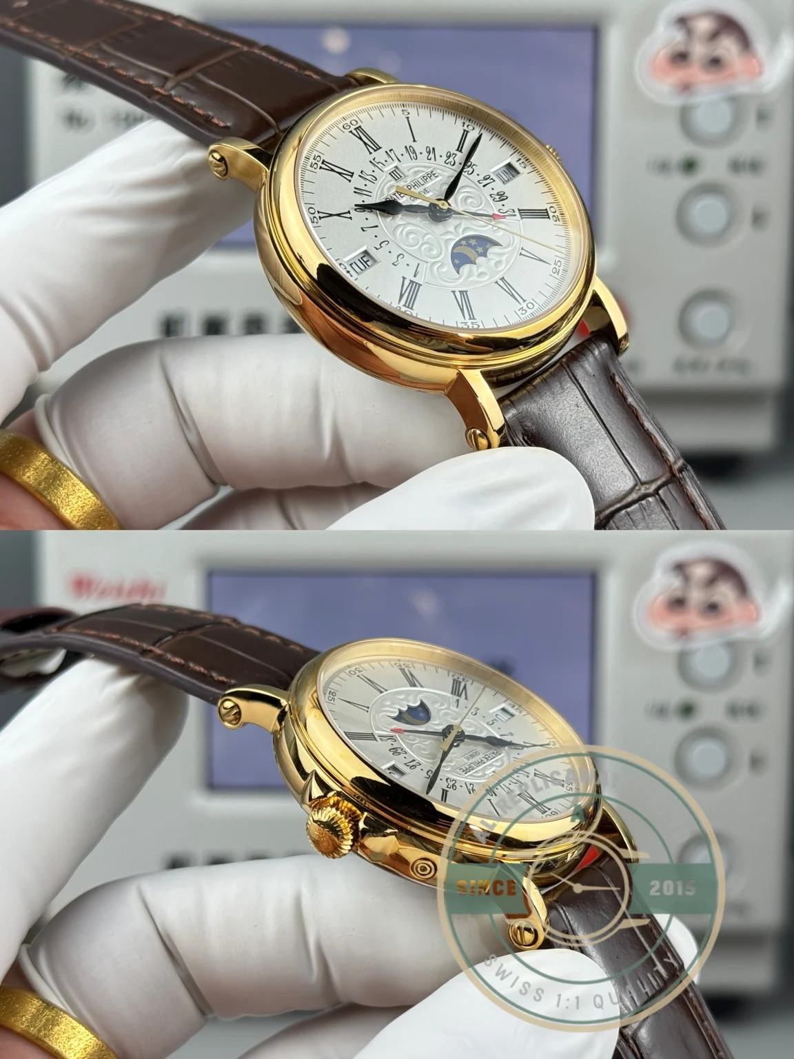Replica Patek Philippe Grand Complication 5159 Yellow Gold Perpetual Calendar - High-Grade Replica Watch