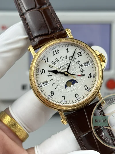 Replica Patek Philippe Grand Complication 5159 Yellow Gold Perpetual Calendar - Swiss Movement Replica Watch