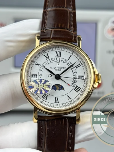 Replica Patek Philippe Grand Complication 5159 Yellow Gold Perpetual Calendar - Luxury Replica Watch