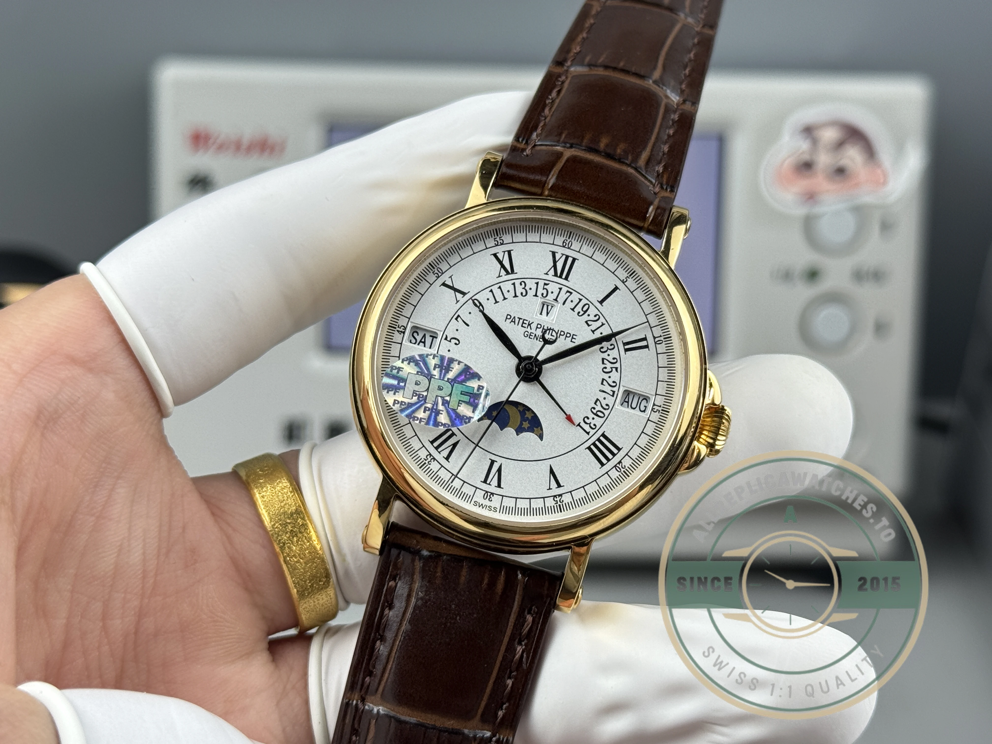 Replica Patek Philippe Grand Complication 5159 Yellow Gold Perpetual Calendar - Affordable Super Clone Watch