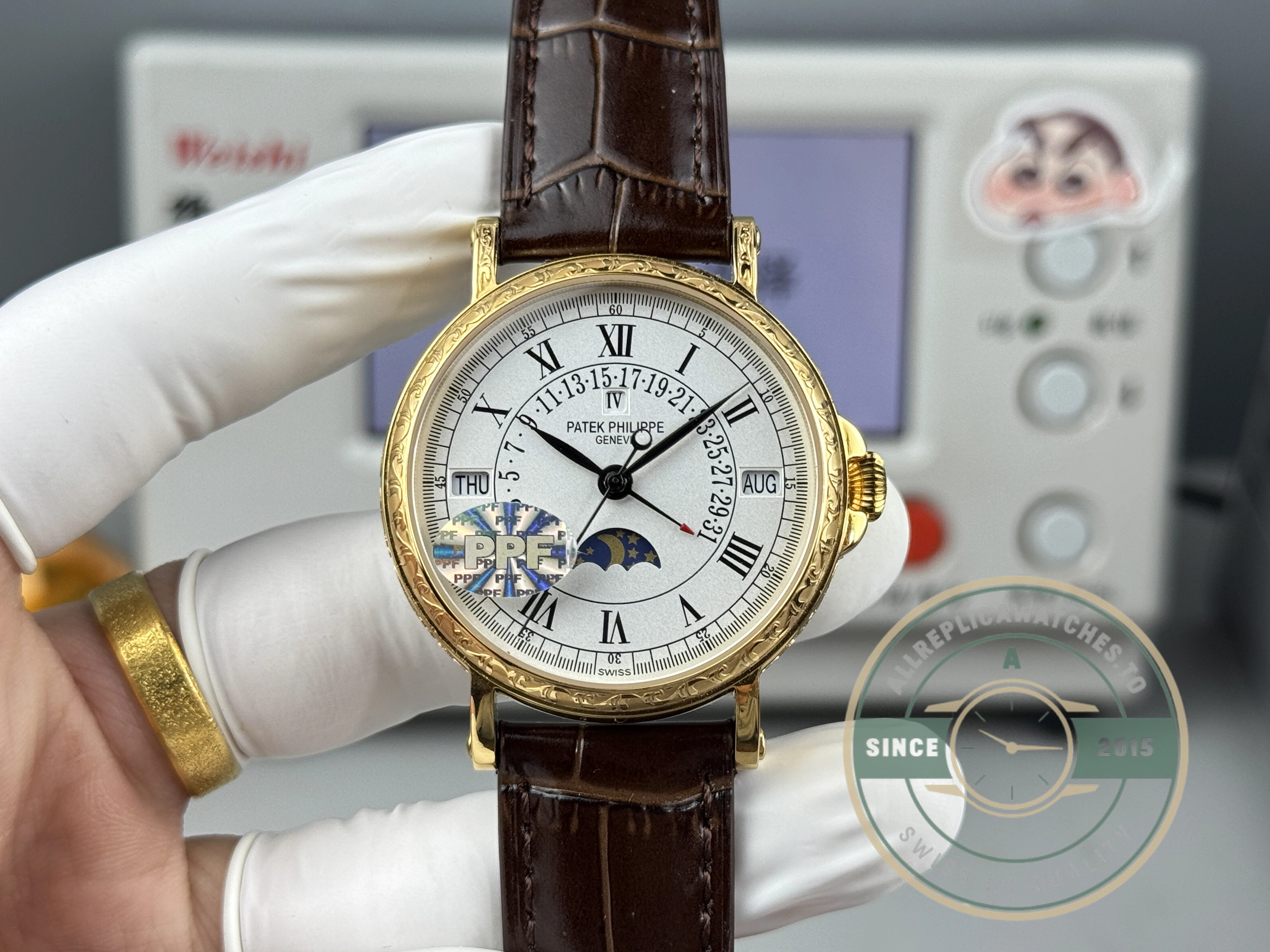 Replica Patek Philippe Grand Complication 5159 Yellow Gold Perpetual Calendar - High-Grade Replica Watch
