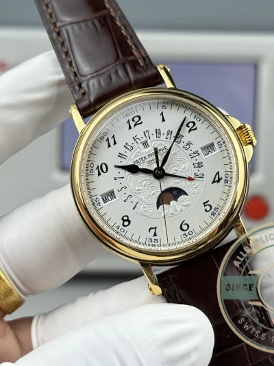 Replica Patek Philippe Grand Complication 5159 Yellow Gold Perpetual Calendar - Top-Tier Swiss Replica Watch