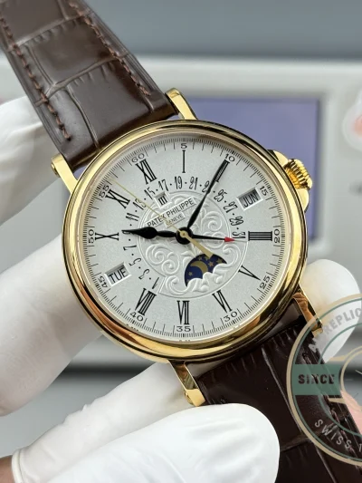 Replica Patek Philippe Grand Complication 5159 Yellow Gold Perpetual Calendar - Factory Super Clone Watch