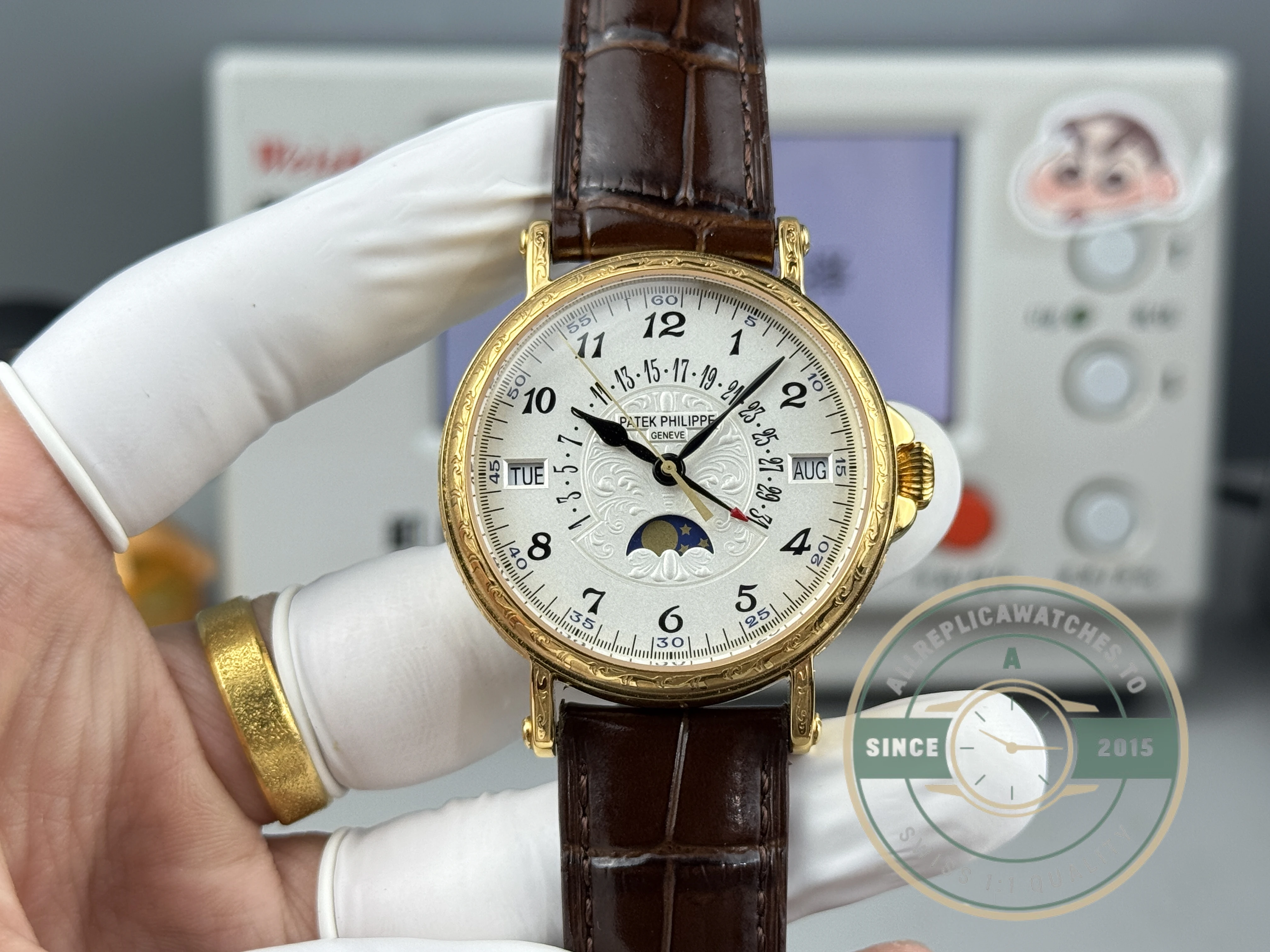 Replica Patek Philippe Grand Complication 5159 Yellow Gold Perpetual Calendar - Swiss-Made Clone Watch
