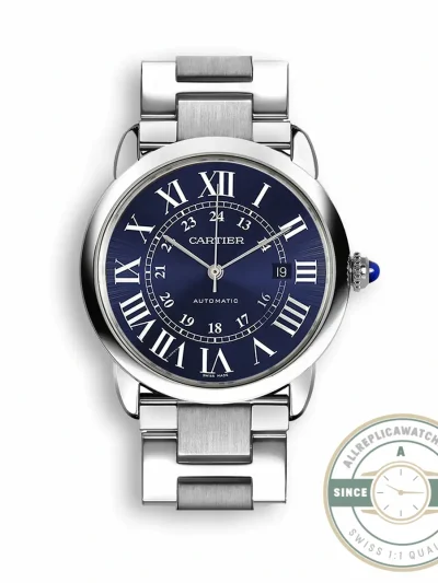 Replica Ronde Solo Croisière De Cartier Blue Dial WSRN0023 - Luxury Replica Watch