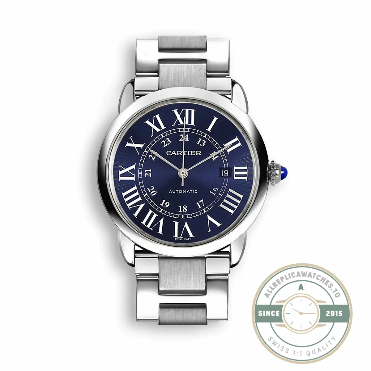 Replica Ronde Solo Croisière De Cartier Blue Dial WSRN0023 - Luxury Replica Watch
