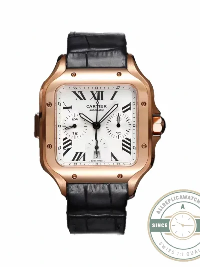 Replica Santos de Cartier 43.3mm Rose Gold WGSA0017 - Affordable Super Clone Watch