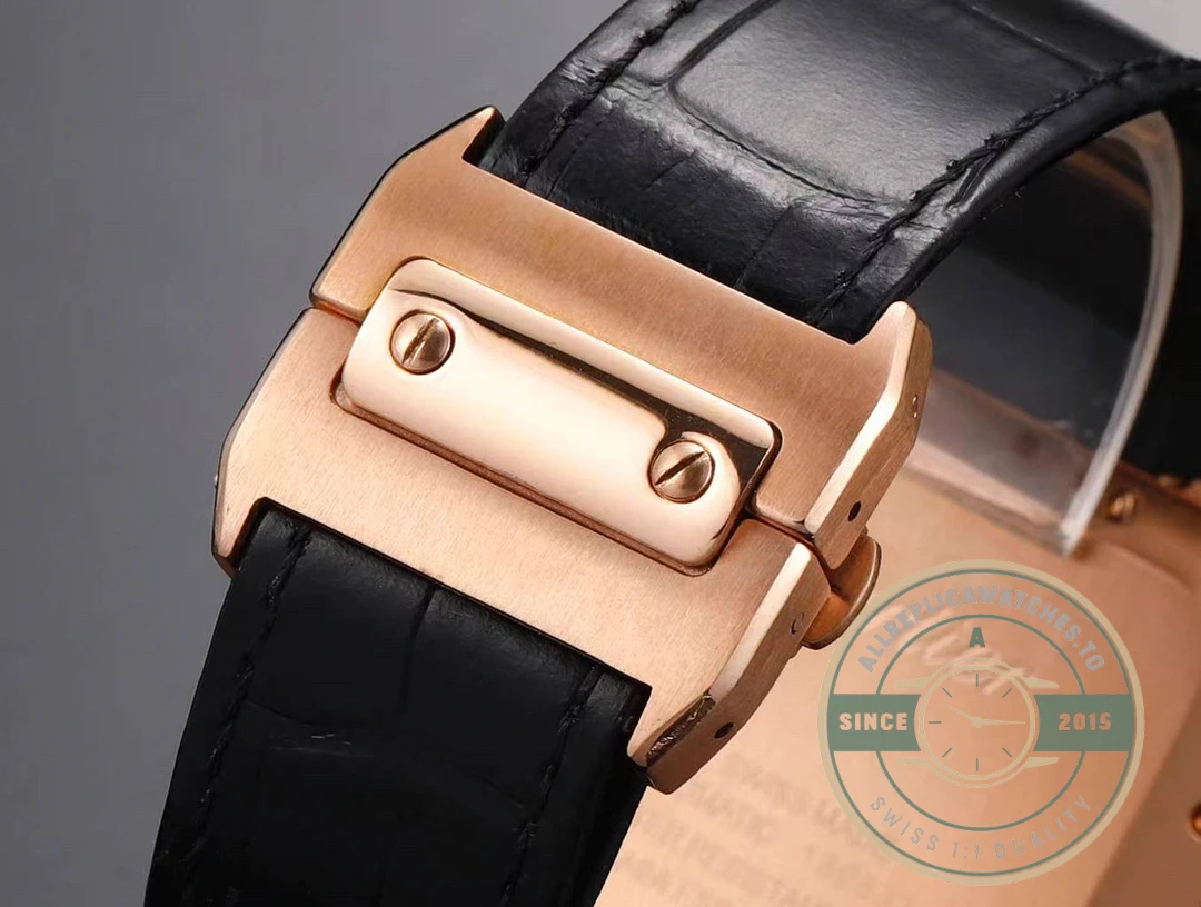 Replica Santos de Cartier 43.3mm Rose Gold WGSA0017 - Premium Super Clone Watch