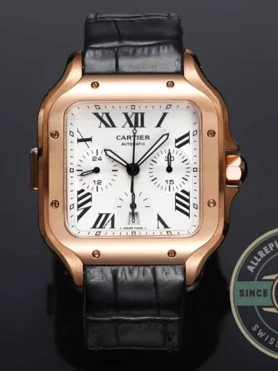Replica Santos de Cartier 43.3mm Rose Gold WGSA0017 - Top-Tier Swiss Replica Watch