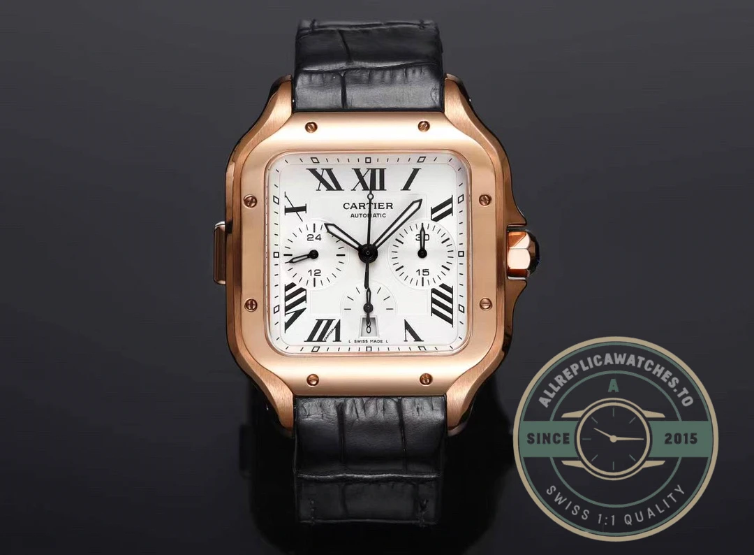 Replica Santos de Cartier 43.3mm Rose Gold WGSA0017 - Top-Tier Swiss Replica Watch