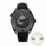 Superclone Omega Seamaster Planet Ocean 215.92.46.22.01.007 in black ceramic with a black dial