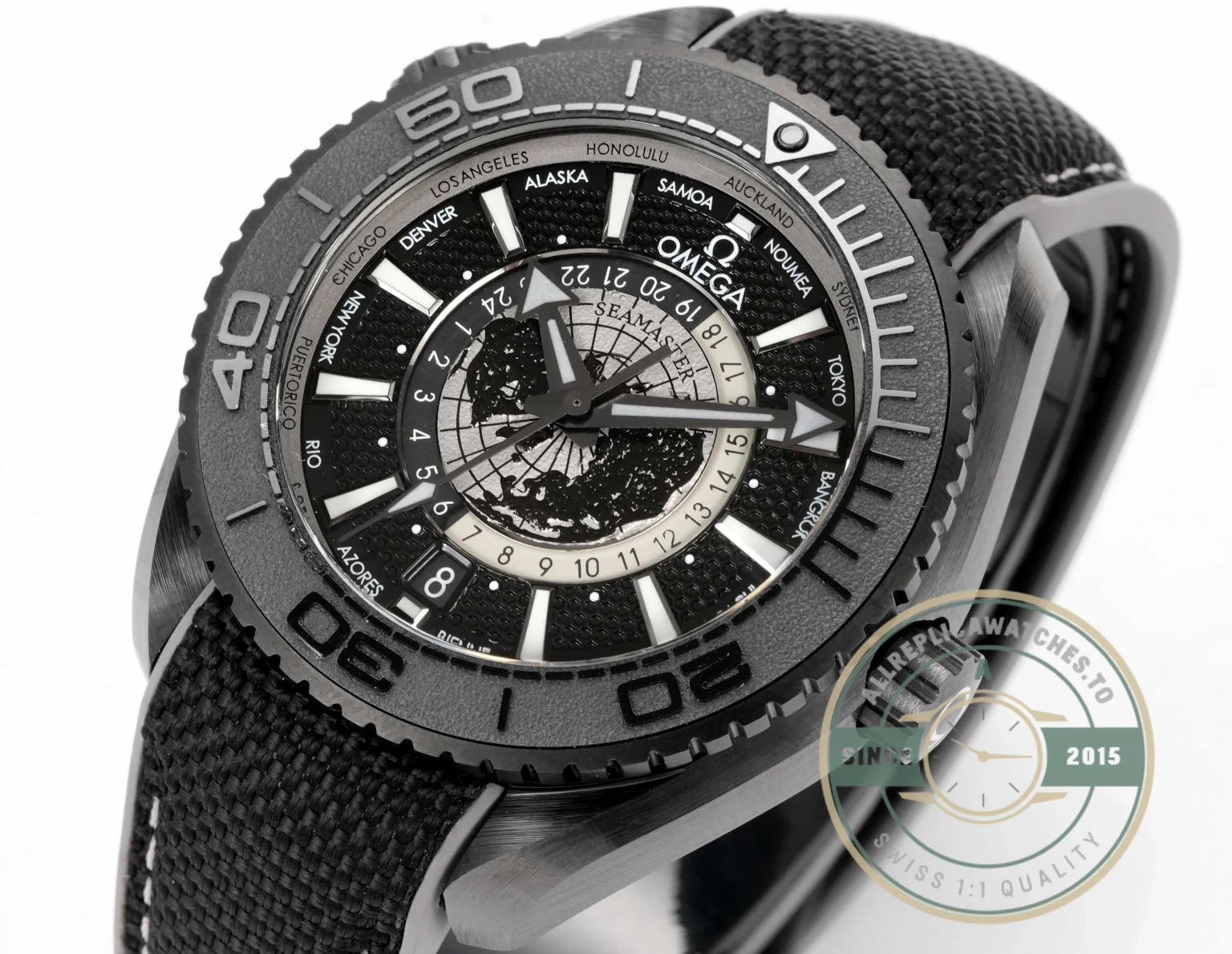 Replica Seamaster PLANET OCEAN 600M 45.5mm Black Ceramic 215.92.46.22.01.007 - Factory Super Clone Watch