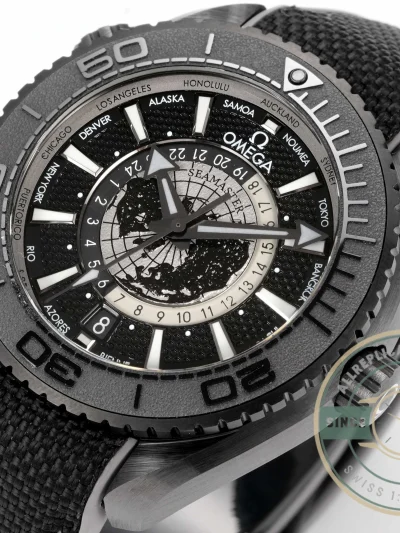 Replica Seamaster PLANET OCEAN 600M 45.5mm Black Ceramic 215.92.46.22.01.007 - Factory Super Clone Watch