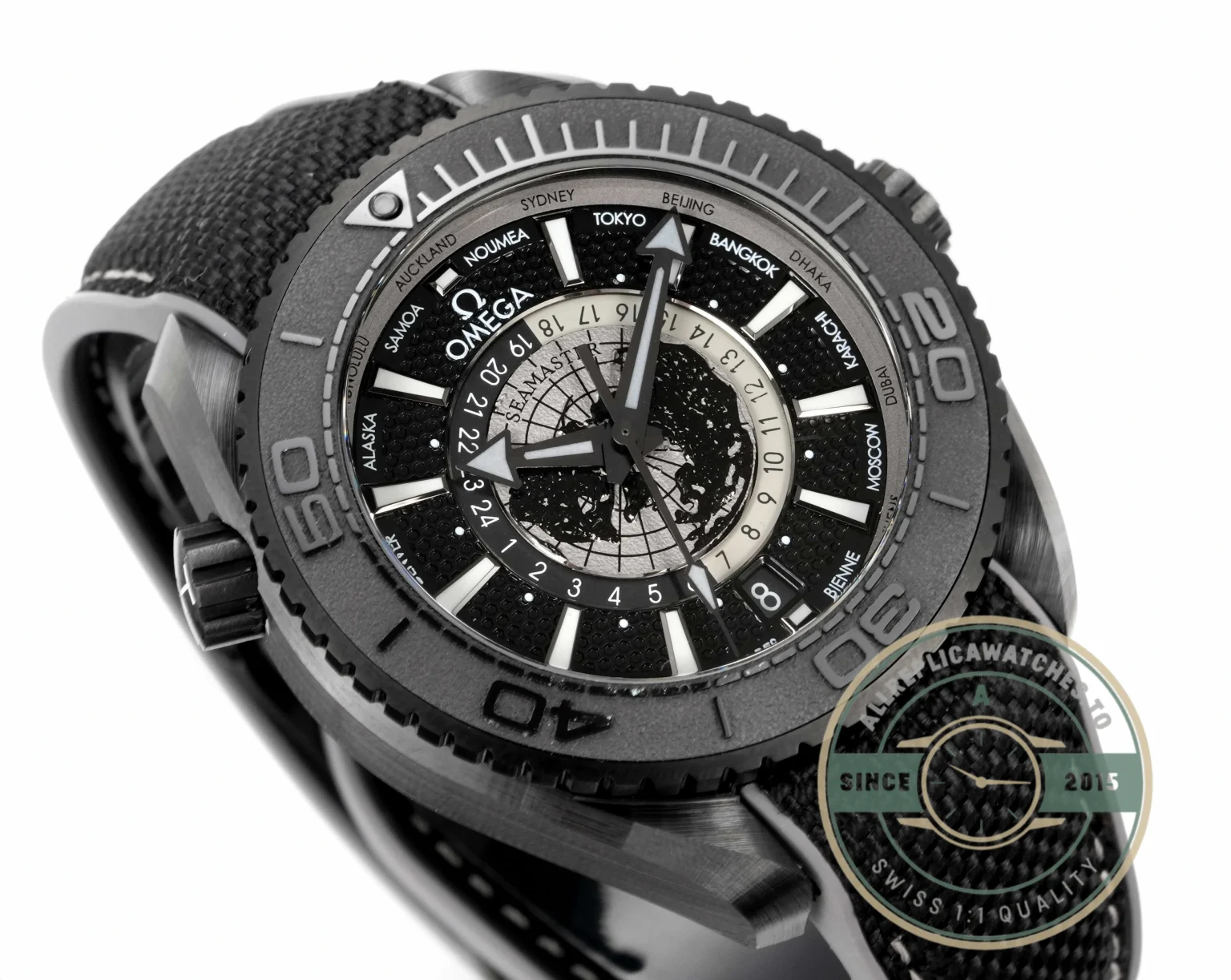 Replica Seamaster PLANET OCEAN 600M 45.5mm Black Ceramic 215.92.46.22.01.007 - Swiss-Made Clone Watch