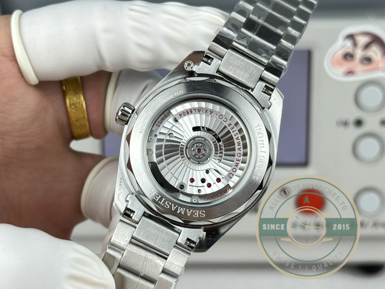 Replica Seamaster Railmaster 38mm 235.12.38.20.13.001 Grey Dial - Luxury Replica Watch