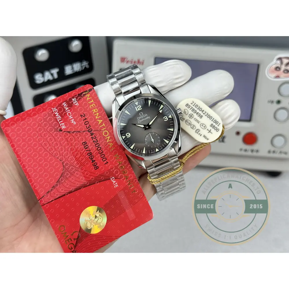 Superclone Omega Railmaster co-axial escapement in the clone 8806, cutting lateral friction