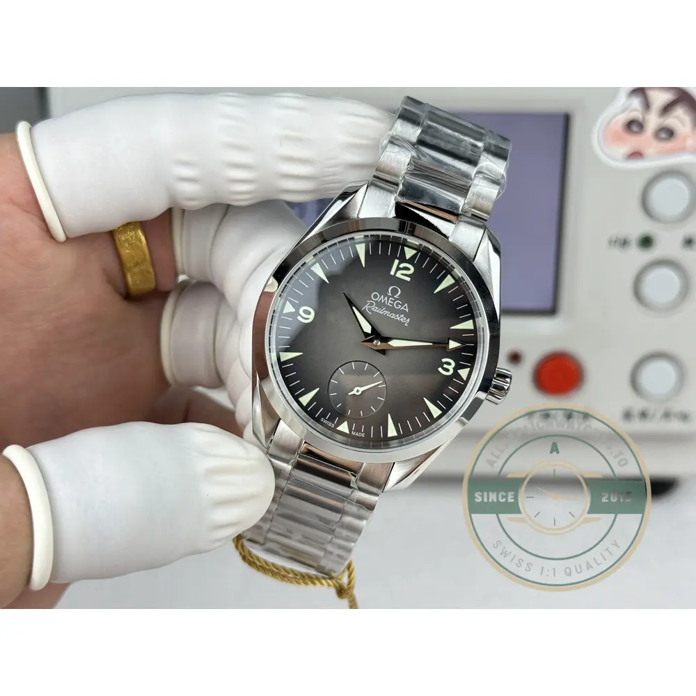 Clone Omega Railmaster silicon hairspring and non-ferrous parts rated to 15,000 gauss