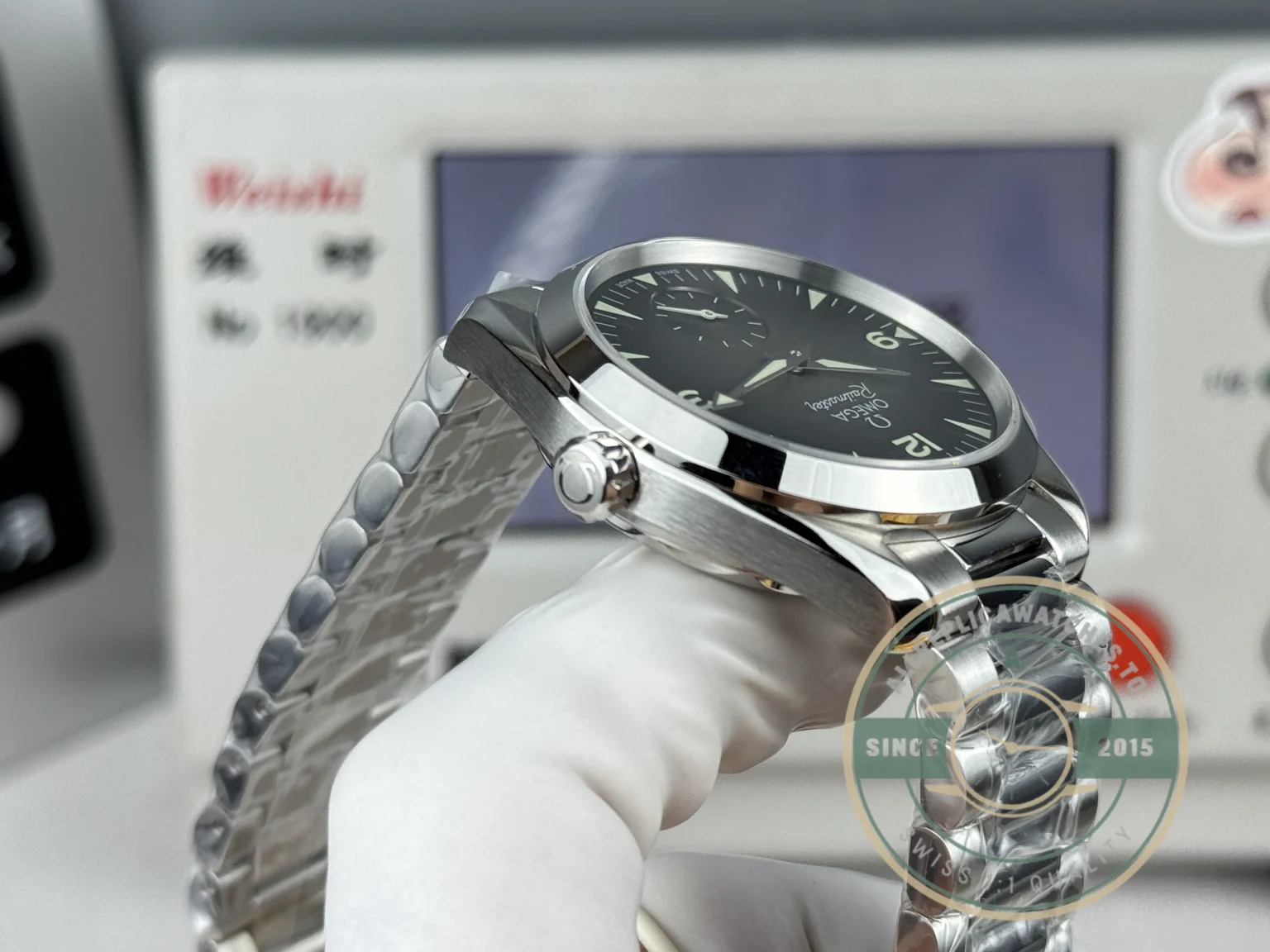 Replica Seamaster Railmaster 38mm 235.12.38.20.13.001 Grey Dial - Luxury Replica Watch