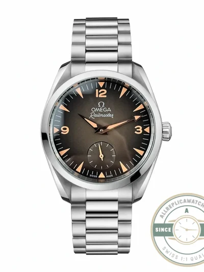 Replica Seamaster Railmaster 38mm 235.16.38.20.13.004 Brown Dial - Swiss Movement Replica Watch