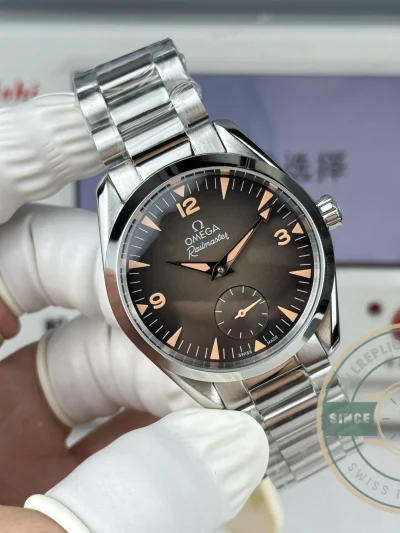 Replica Seamaster Railmaster 38mm 235.16.38.20.13.004 Brown Dial - Premium Super Clone Watch