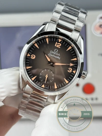 Replica Seamaster Railmaster 38mm 235.16.38.20.13.004 Brown Dial - High-Grade Replica Watch