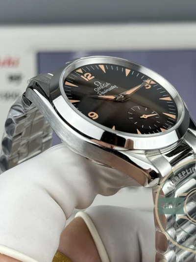 Replica Seamaster Railmaster 38mm 235.16.38.20.13.004 Brown Dial - Budget Luxury Replica Watch