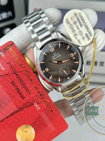 Replica Seamaster Railmaster 38mm 235.16.38.20.13.004 Brown Dial - Swiss-Made Clone Watch