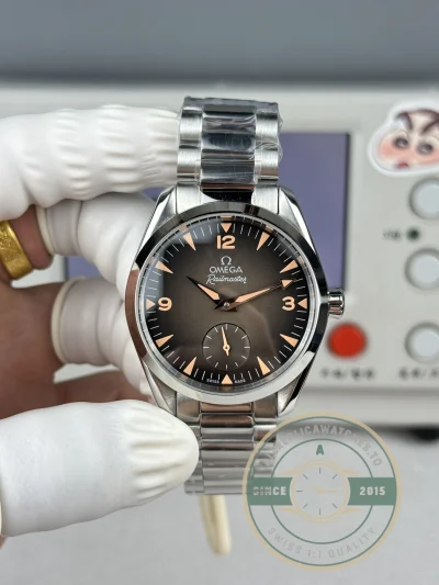 Replica Seamaster Railmaster 38mm 235.16.38.20.13.004 Brown Dial - Swiss-Made Clone Watch