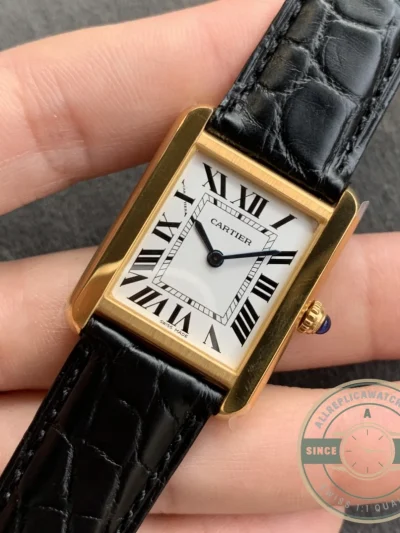 Replica Tank Cartier Solo Yellow Gold W1018855 - 1:1 Swiss Replica Watch
