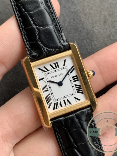 Replica Tank Cartier Solo Yellow Gold W1018855 - Affordable Super Clone Watch