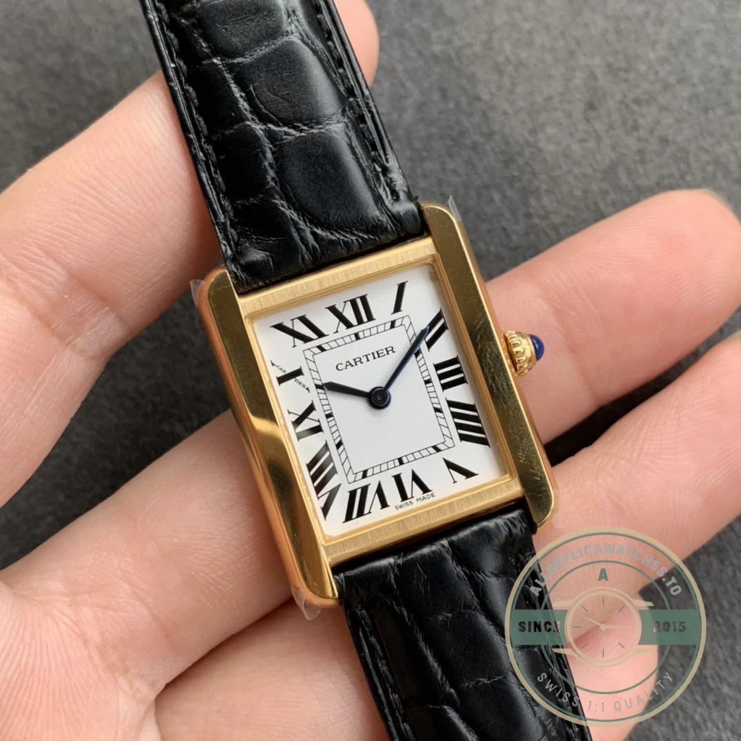 Replica Tank Cartier Solo Yellow Gold W1018855 - Affordable Super Clone Watch