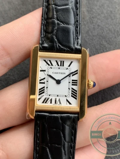 Replica Tank Cartier Solo Yellow Gold W1018855 - Budget Luxury Replica Watch