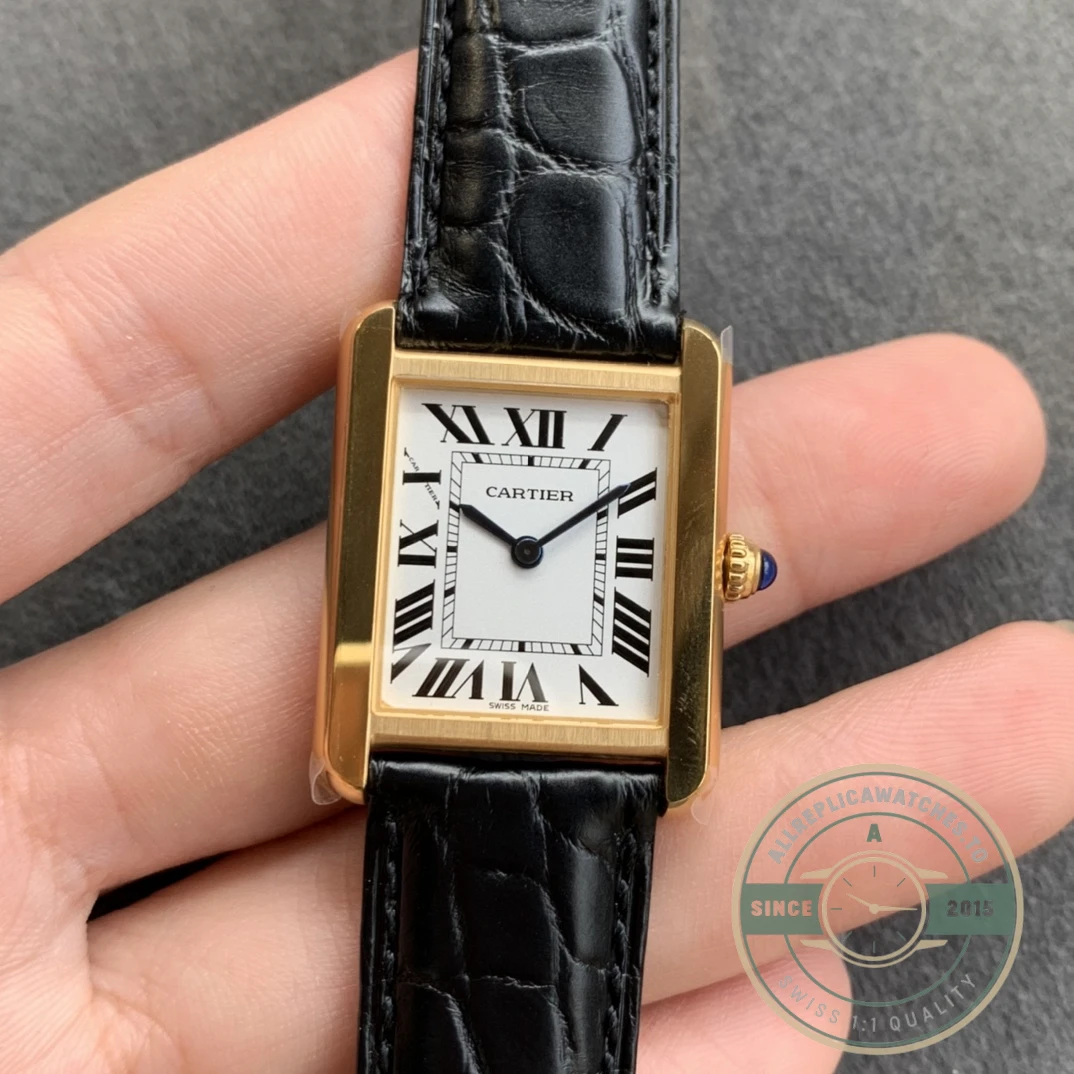 Replica Tank Cartier Solo Yellow Gold W1018855 - Budget Luxury Replica Watch