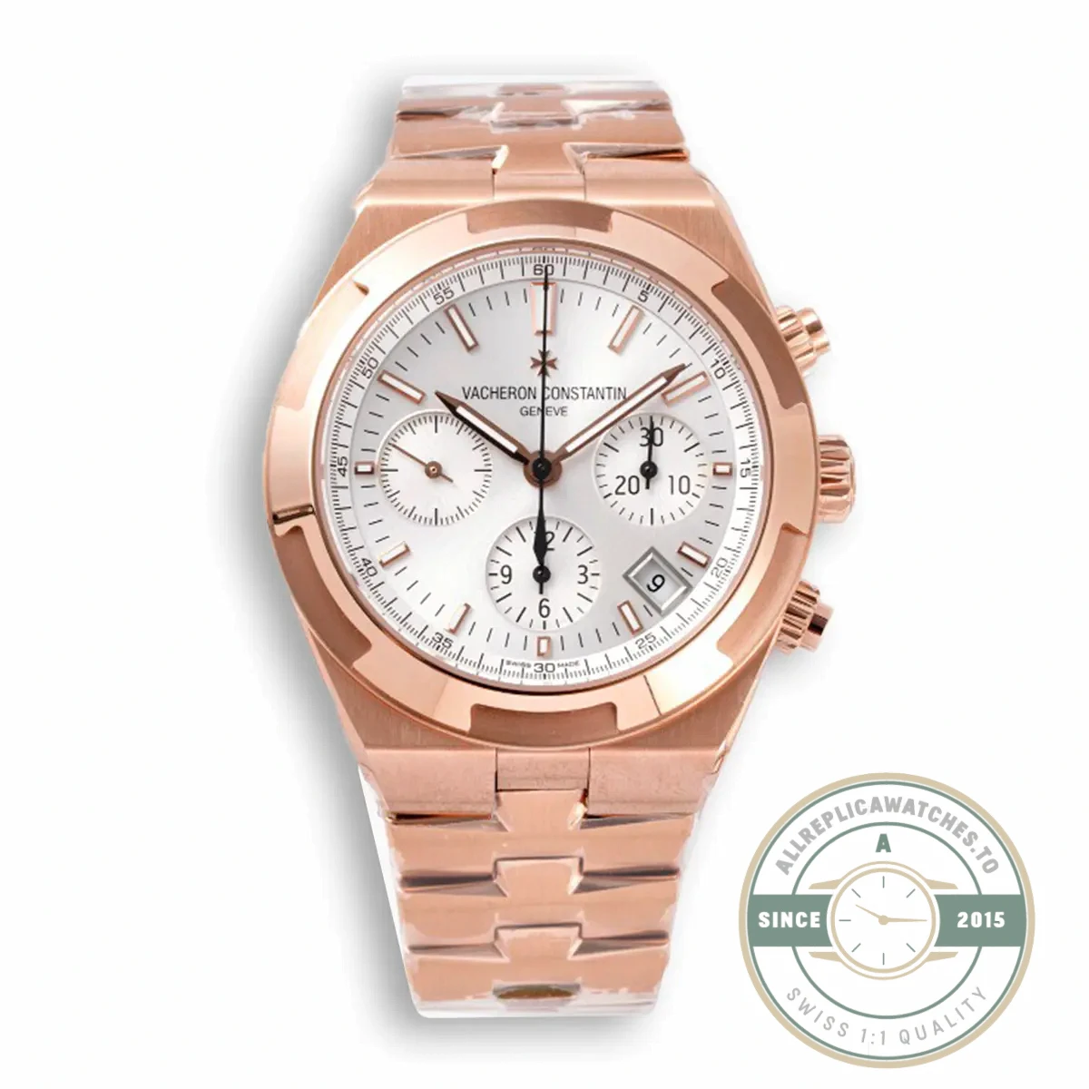 Replica Vacheron Constantin Overseas 42mm Rose Gold 5500V000R-B074 - Best Quality Replica Watch