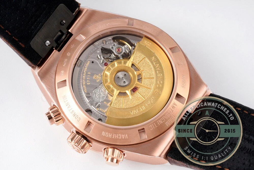 Replica Vacheron Constantin Overseas 42mm Rose Gold 5500V000R-B074 - Budget Luxury Replica Watch